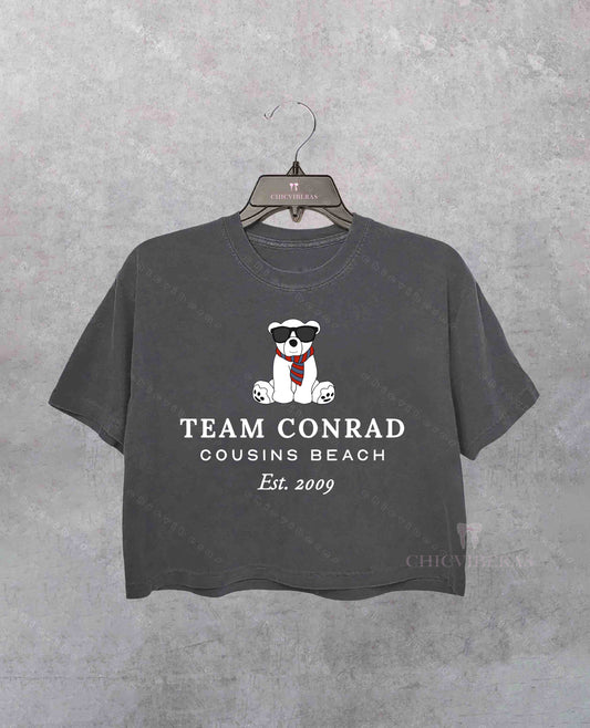Team Conrad Junior Mint Bear TSITP Crop Shirt