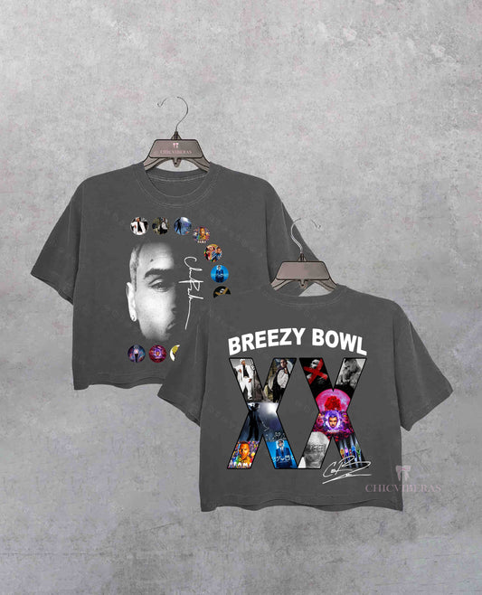 Chris Brown Tour Breezy Bowl XX V2 Crop Shirt
