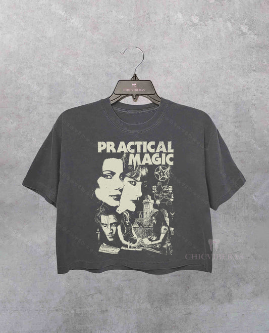 Practical Magic Witch Horror Crop Shirt
