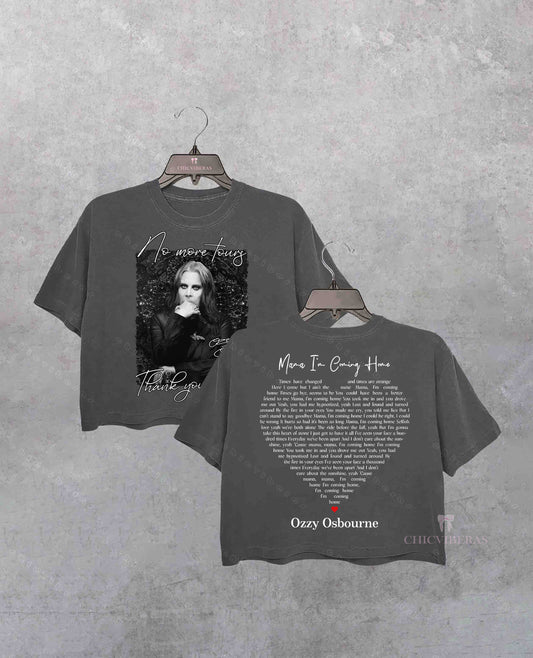 I'm Coming Home Ozzy Osborne Crop Shirt