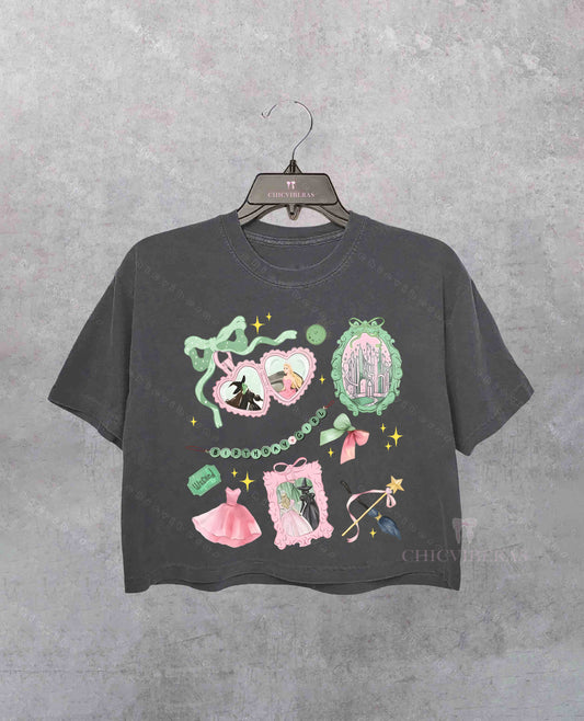 Coquette Wicked For Good or Birthday Crop Shirt