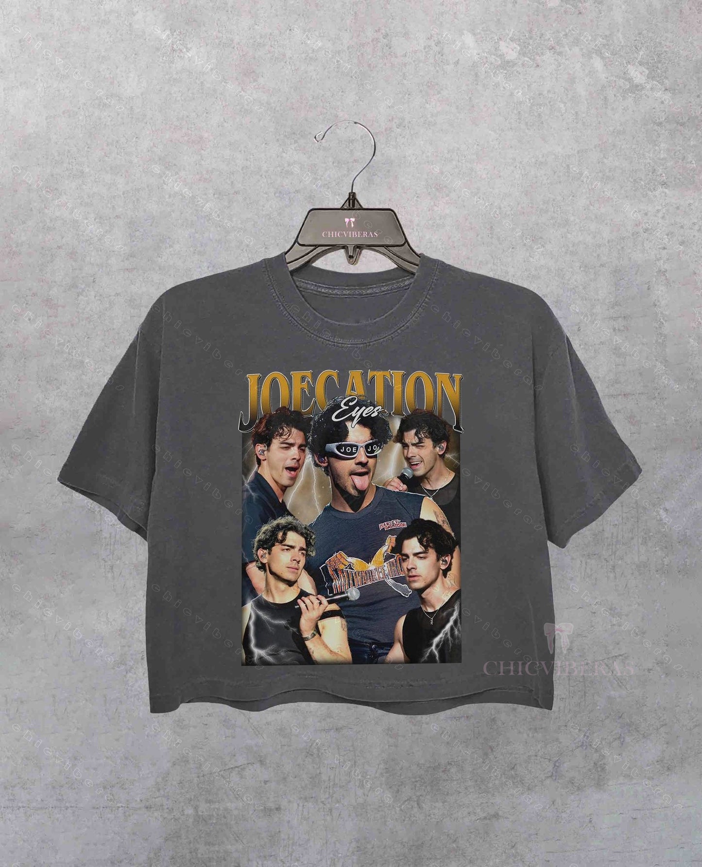 Vintage Jonas Brothers Joecation Eyes Crop Shirt