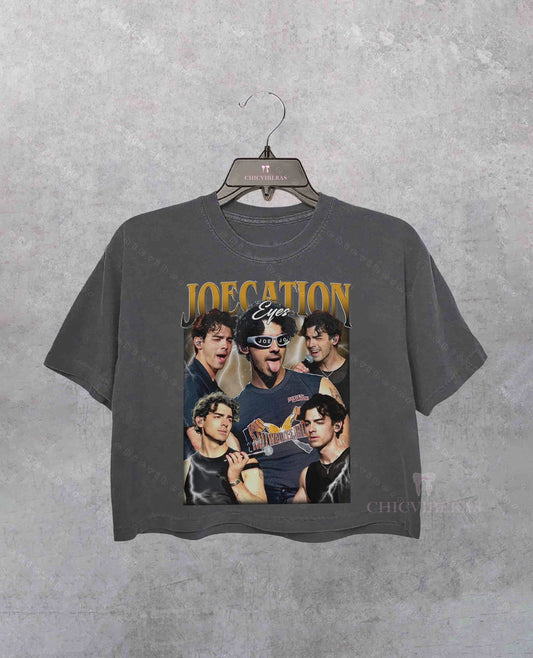 Vintage Jonas Brothers Joecation Eyes Crop Shirt