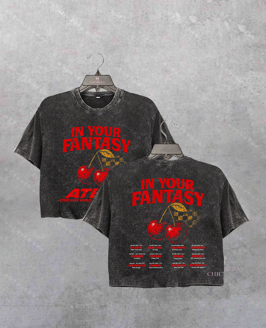Ateez 2025 World Tour in Your Fantasy Crop Shirt