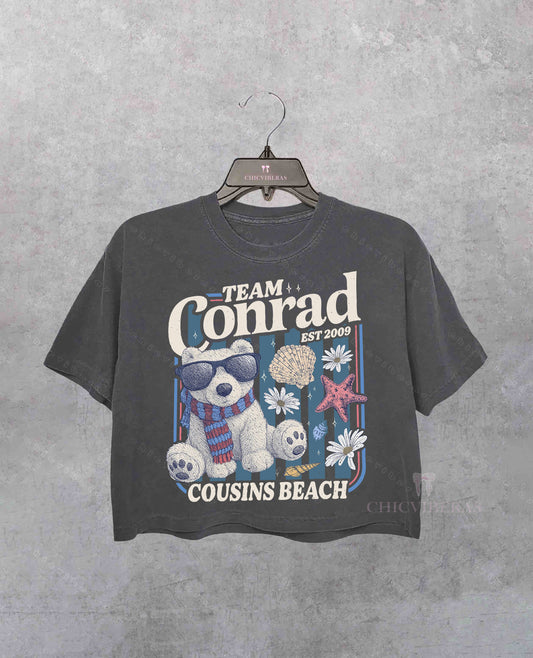 Team Conrad Junior Mint Bear TSITP Crop Shirt