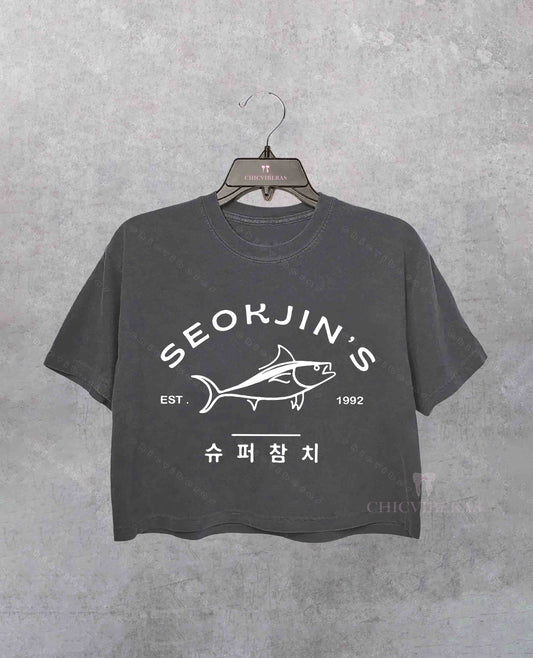 Super Tuna Jin Happy BTS Kpop Crop Shirt