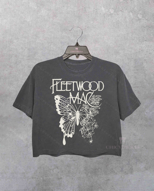 Fleetwood Mac Music Crop Shirt