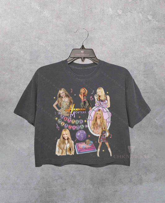Coquette Bows Hannah Montana Crop Shirt