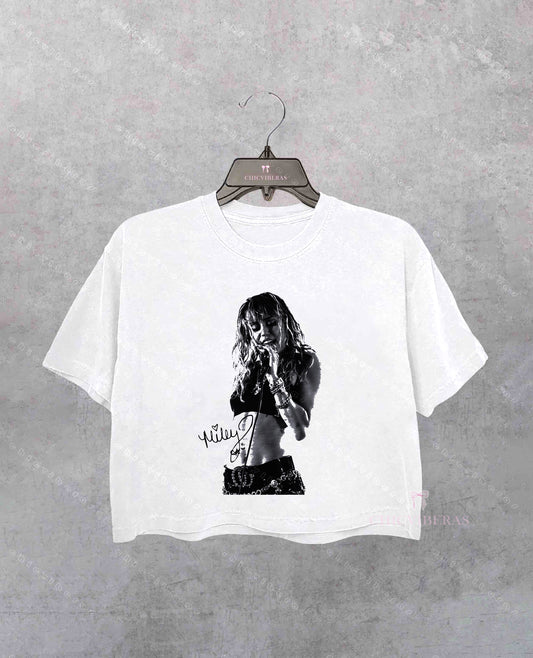 Miley Cyrus 90s Retro Crop Shirt