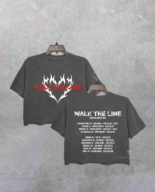 Walk The Line Tour Enhypen Crop Shirt