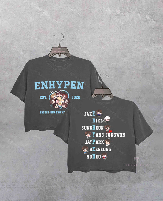 Enhypen Walk The Line World Tour 2025 Crop Shirt