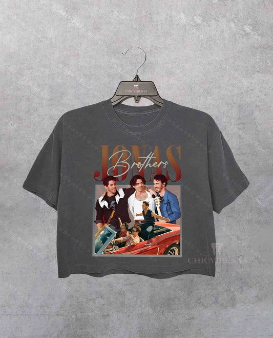 Jonas Brothers Retro Car Crop Shirt