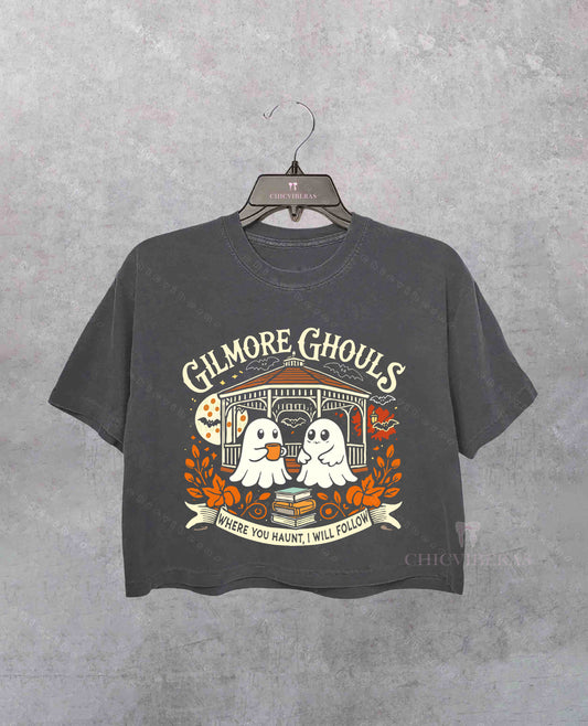 Gilmore Ghouls Spooky Season Crop Shirt