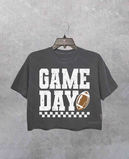 Game Day Football Crop Shirt