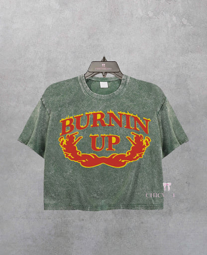 Burnin Up Jonas Brothers Crop Shirt