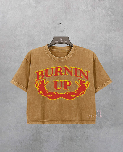 Burnin Up Jonas Brothers Crop Shirt