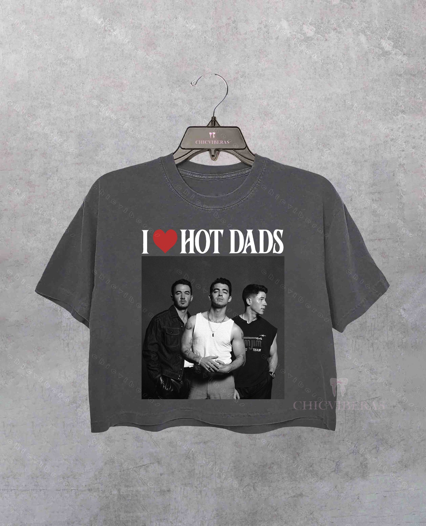 I Love Hot Dads Jonas Brothers Crop Shirt