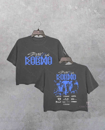 Stray Kids Karma 2 Sides Crop Shirt