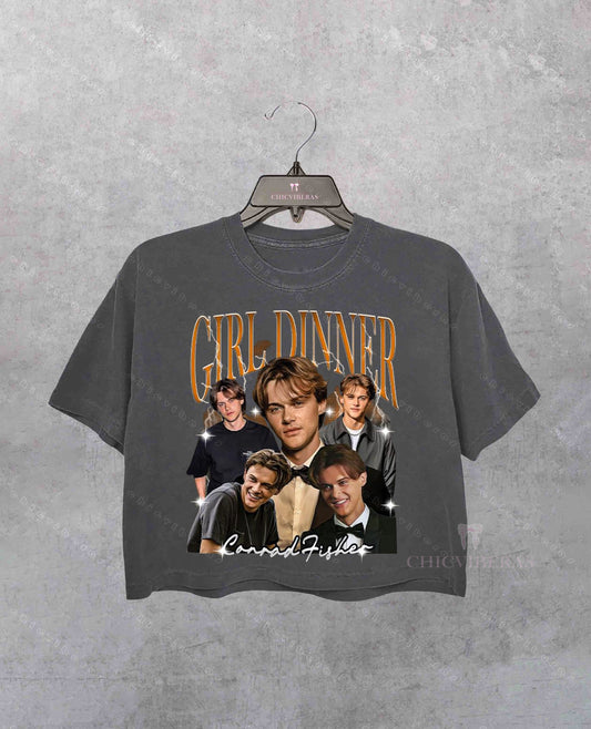 Conrad Fisher Girl's Dinner TSITP Crop Shirt