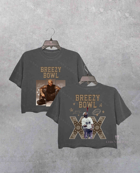 Chris Brown 2025 Breezy Bowl XX Crop Shirt