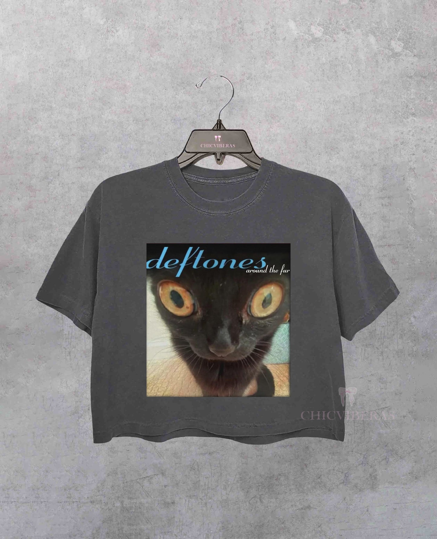 Deftones Around The Fur Cat Band Crop Shirt