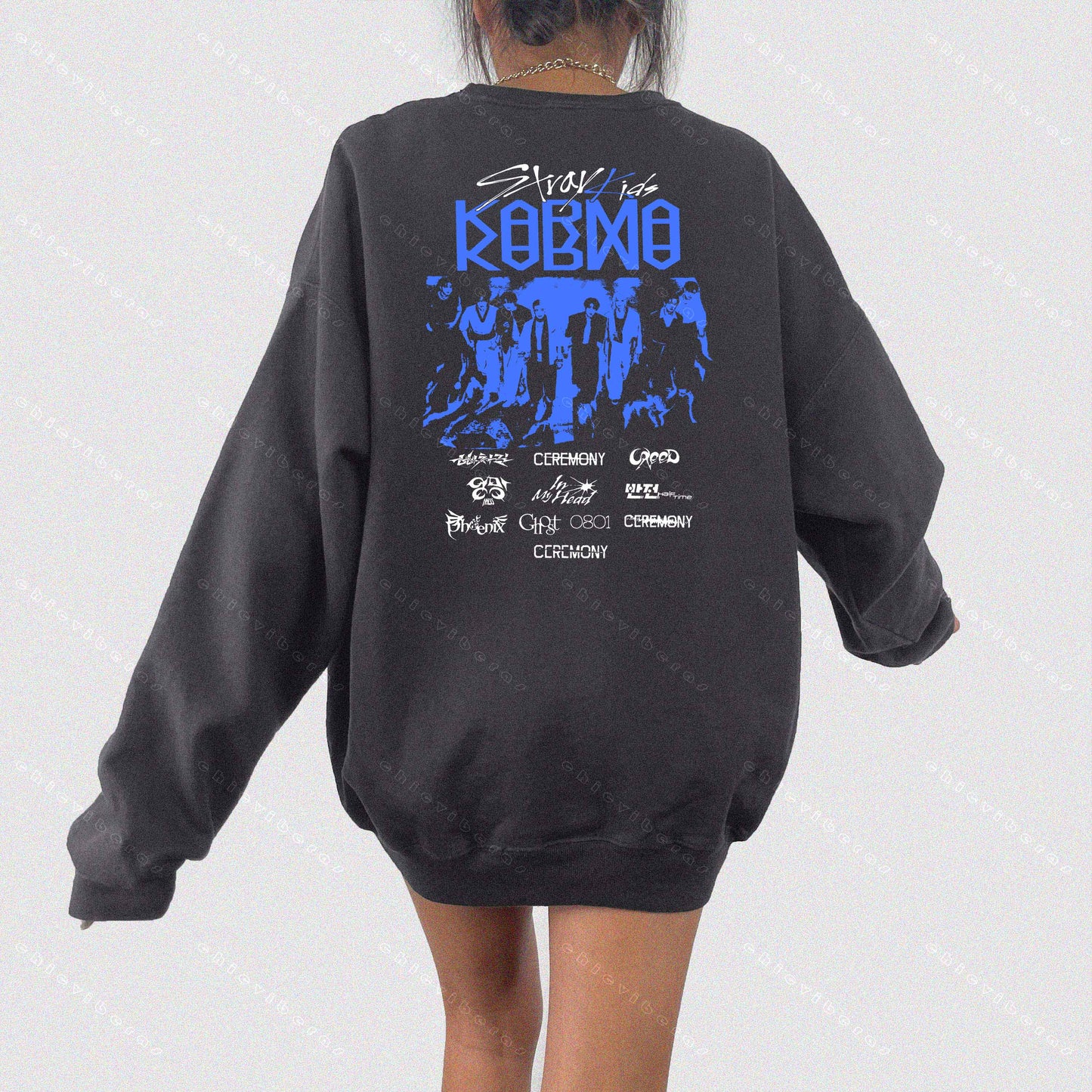 Stray Kids Karma Track List Crewneck