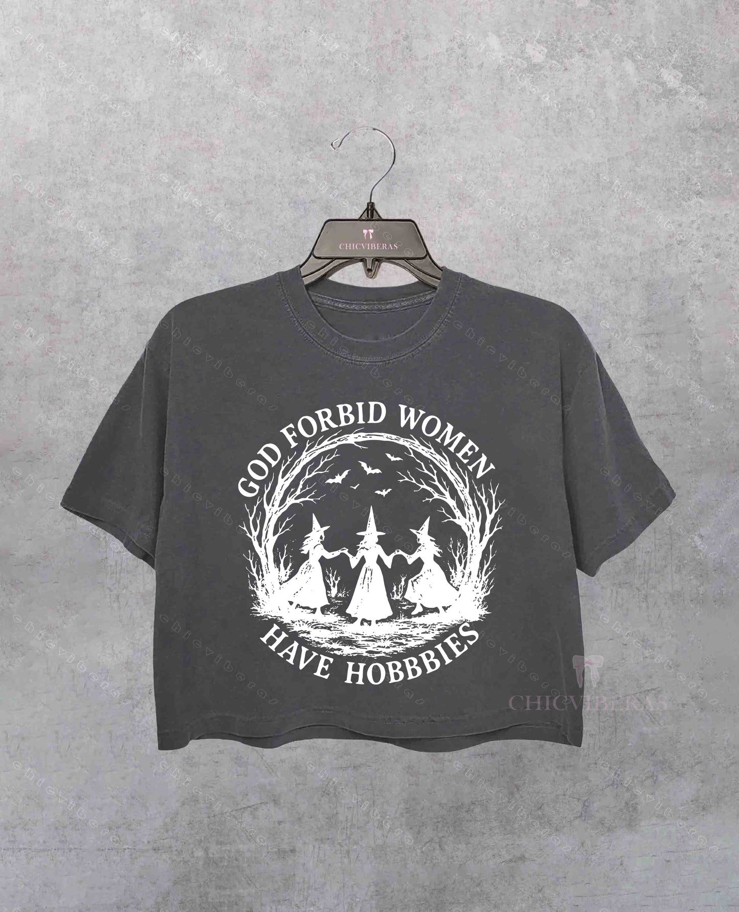 God Forbid Women Have Hobbies Crop Shirt