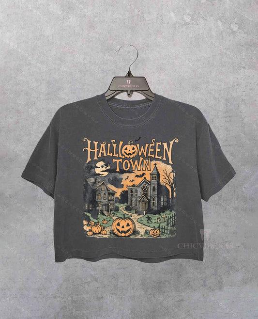 Halloweentown Est 1998 Crop Shirt