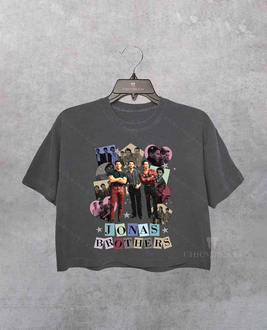Retro Jonas Brothers Crop Shirt