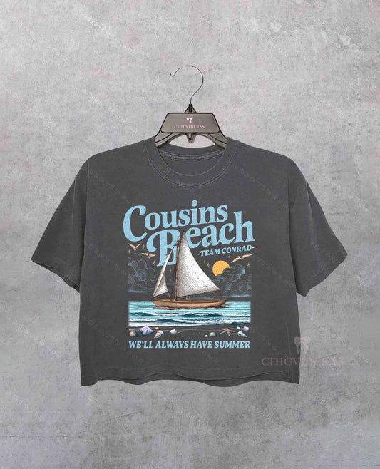 Cousins Beach TSITP Crop Shirt