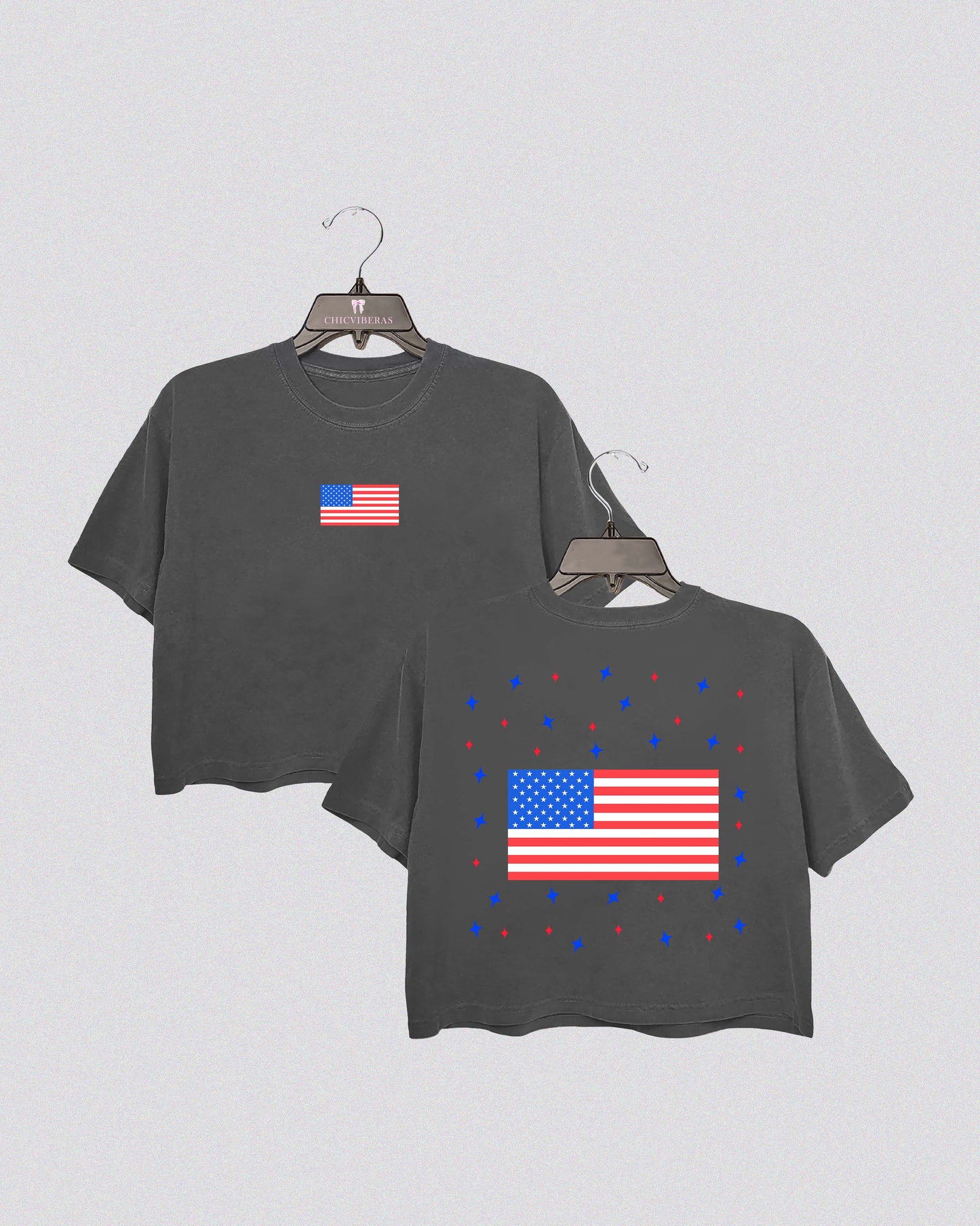 American Flag Crop Shirt