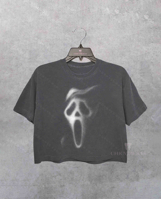 Faded Ghost Vintage 90s Crop Shirt