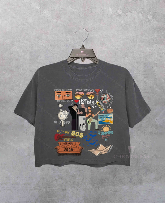 I Love Hot Dads Jonas Crop Shirt