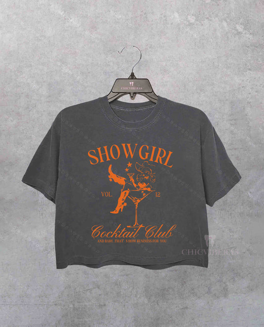 In My Showgirl Era Crop Shirt