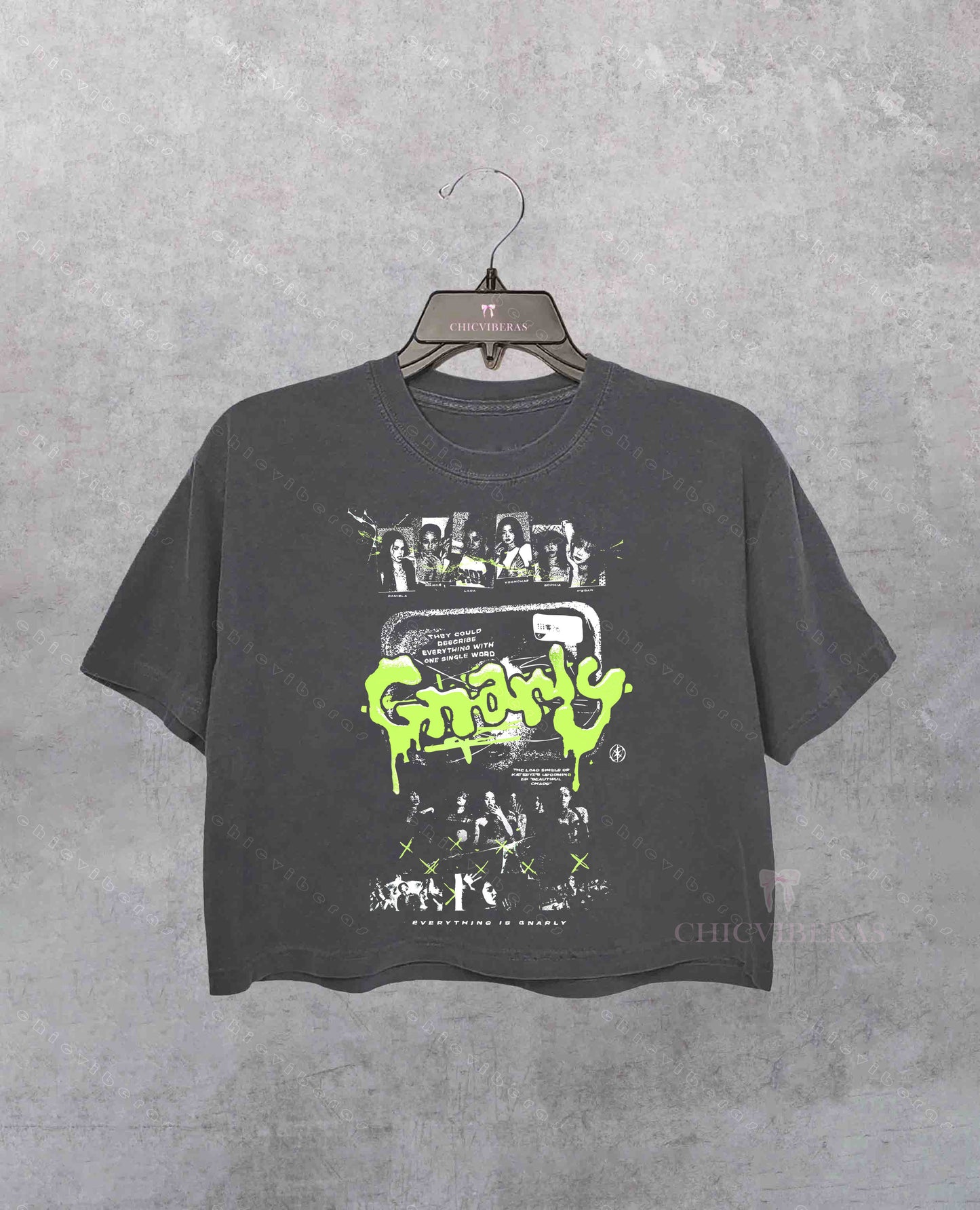 Katseye Gnarly Eyekon Kpop Crop Shirt