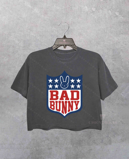 Bad Bunny Football Crop Shirt
