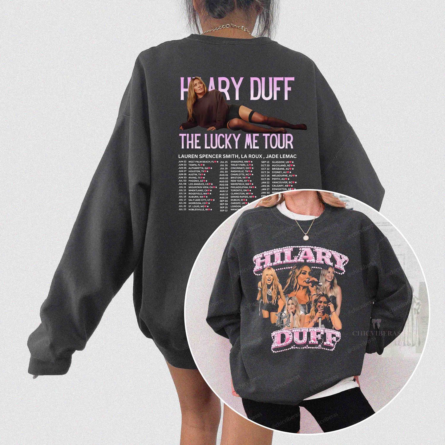 Hilary Duff The Lucky Me Tour 2026 Crewneck