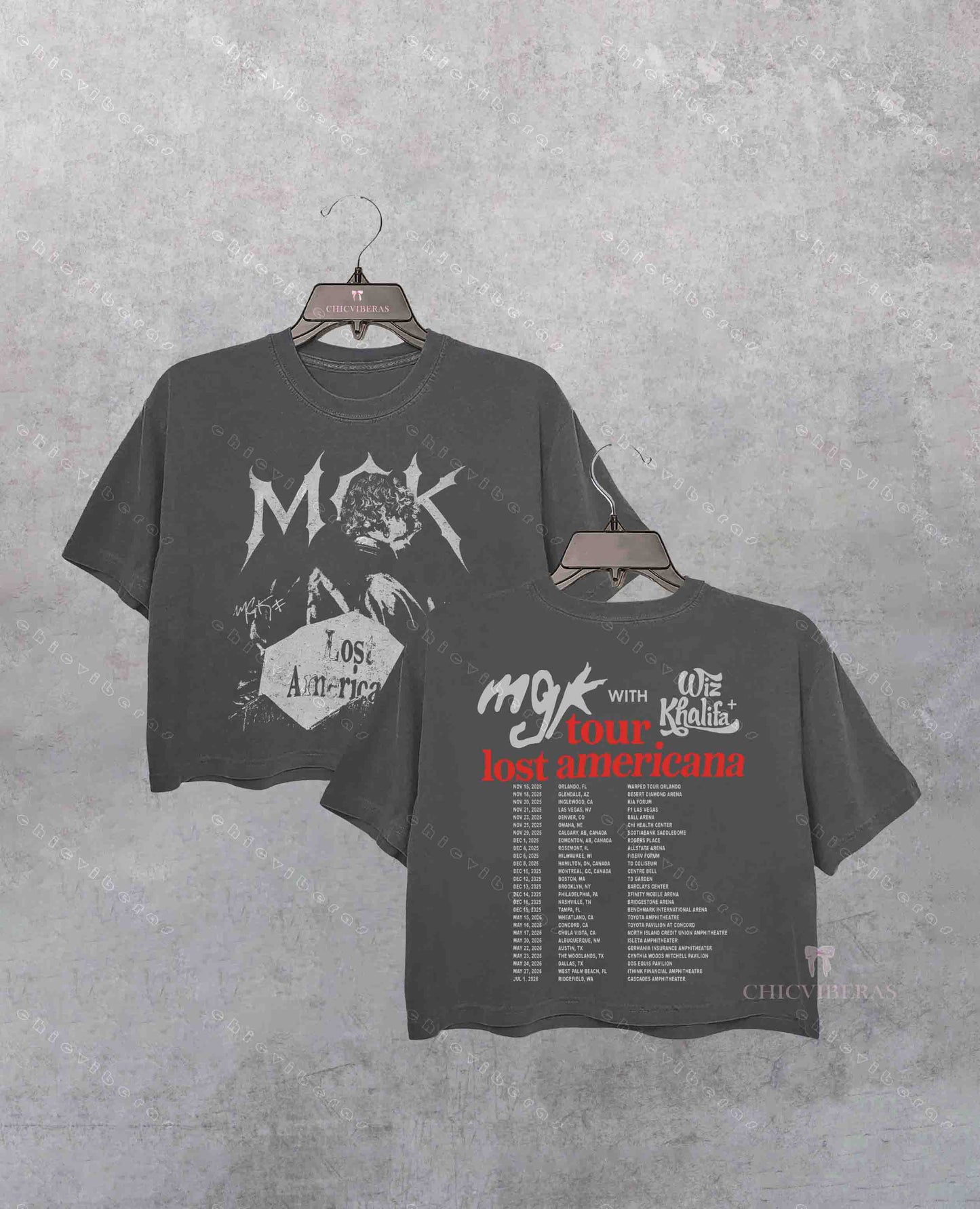 Machine Gun Kelly Lost American Tour Crop Shirt
