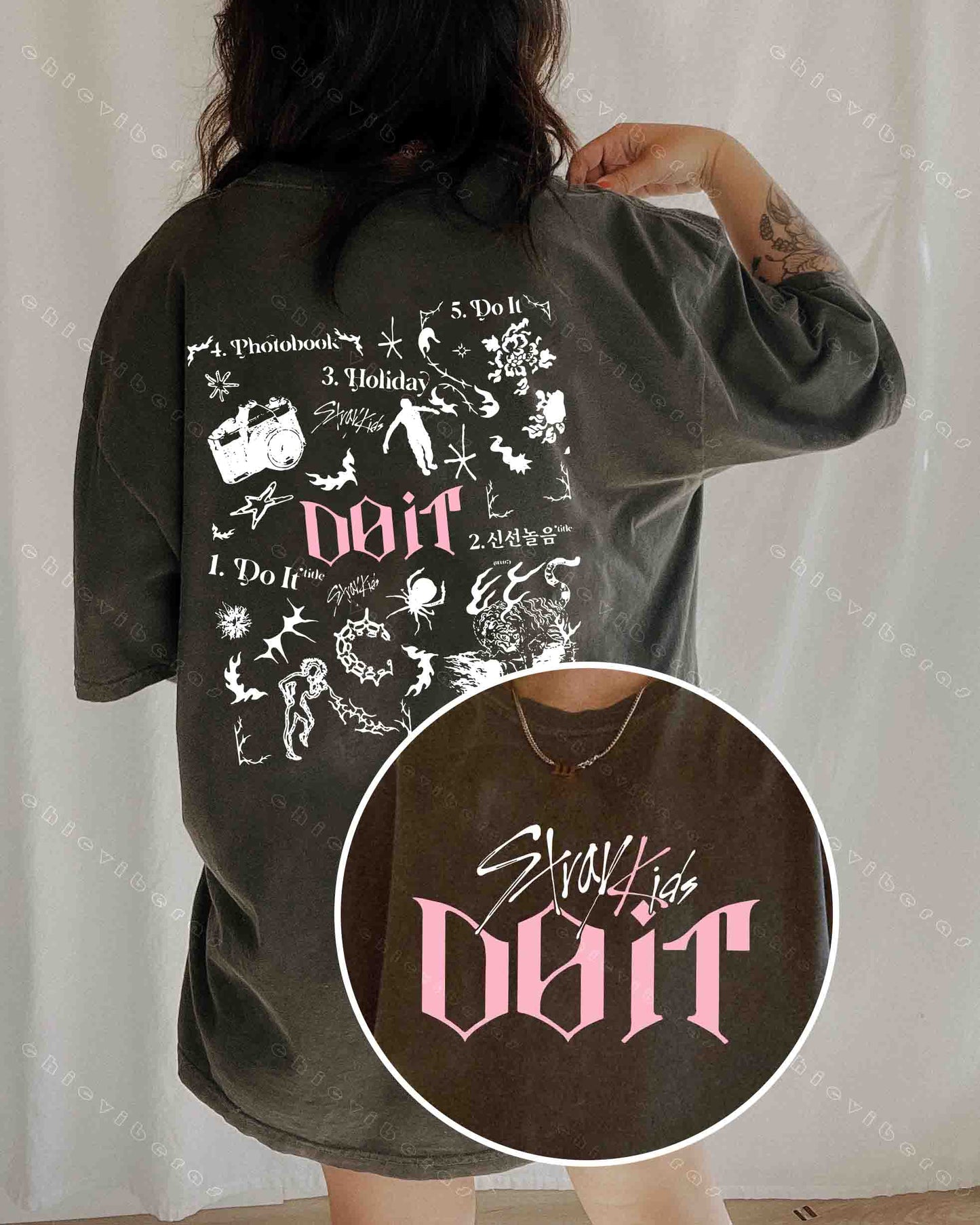 Stray Kids Do It Tracklist 2 sides Tee