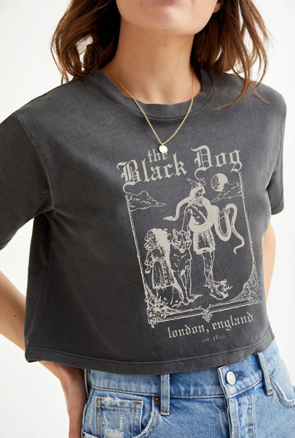 The Black Dog Crop Shirt