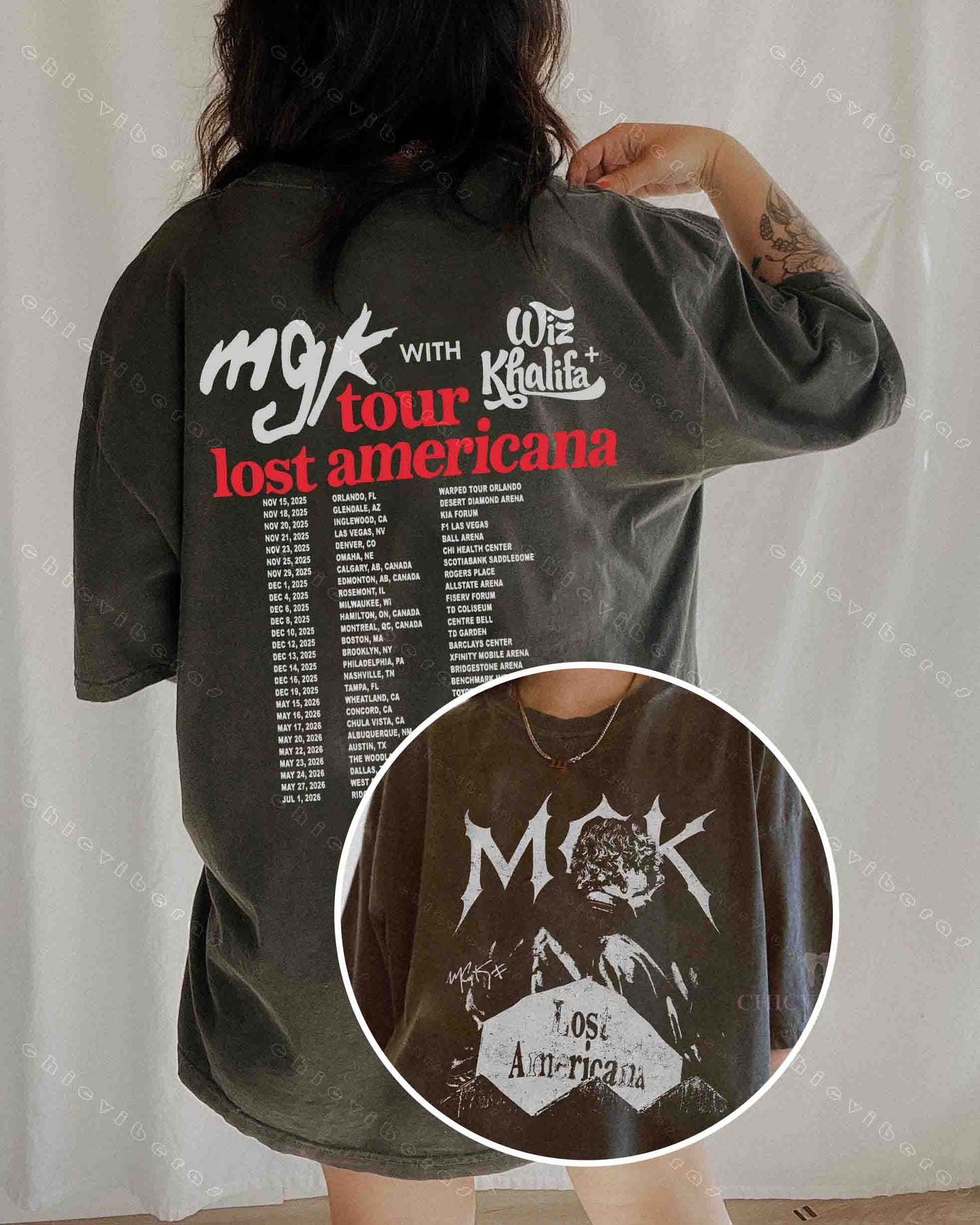 Machine Gun Kelly Lost American Tour Tee