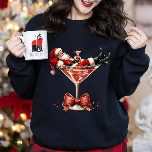 Santa's Hot Mess Crewneck Sweatshirt