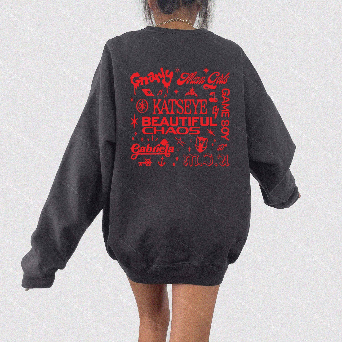 Retro Katseye Beautiful Chaos Crewneck
