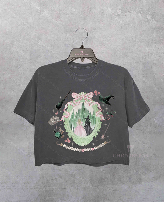Coquette Bow Wicked Change For Good Crop Shirt