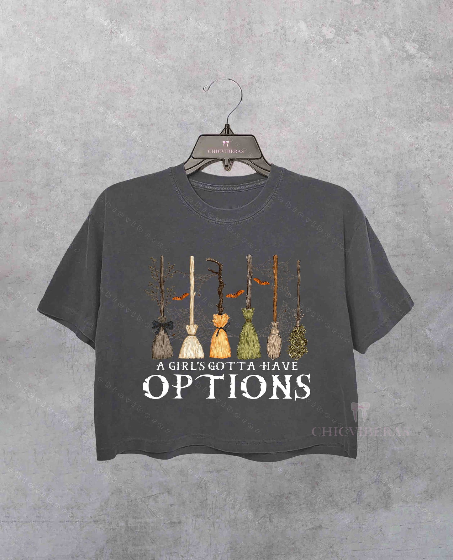 A Girl Gotta Have Options Crop Shirt