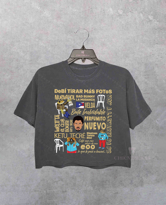 Debí Tirar Más Fotos Crop Shirt