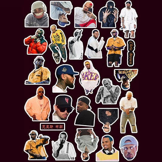 26pcs Chris Brown Sticker