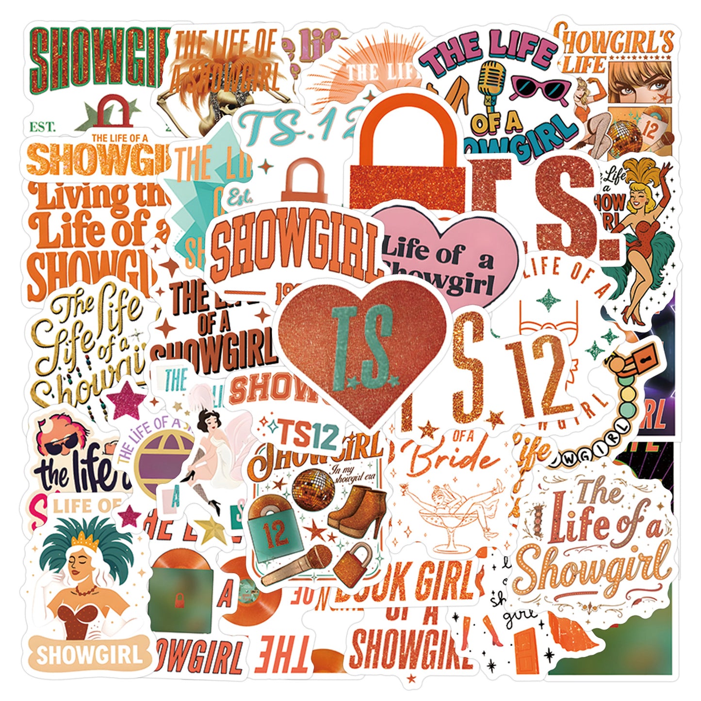 55pcs TLTOAS Sticker
