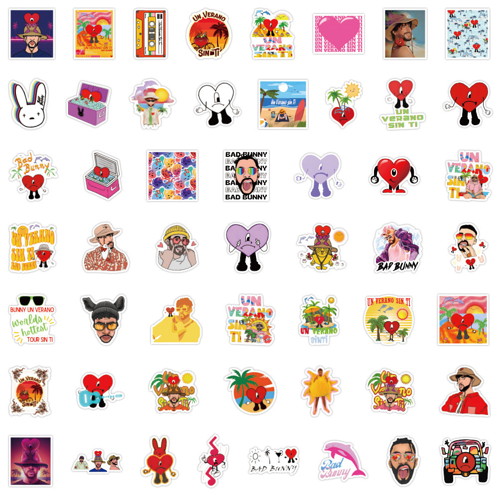 50 Pcs Bad Bunny Stickers