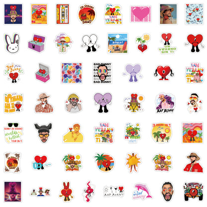 50 Pcs Bad Bunny Stickers